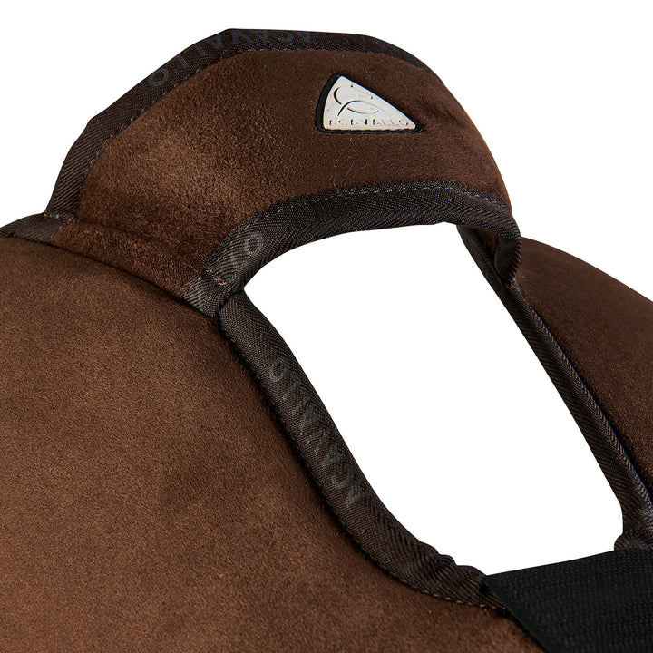 Acavallo Piuma Full Size Withers Free, Pocket Half Pad - Brown / Eco-Wool Brown