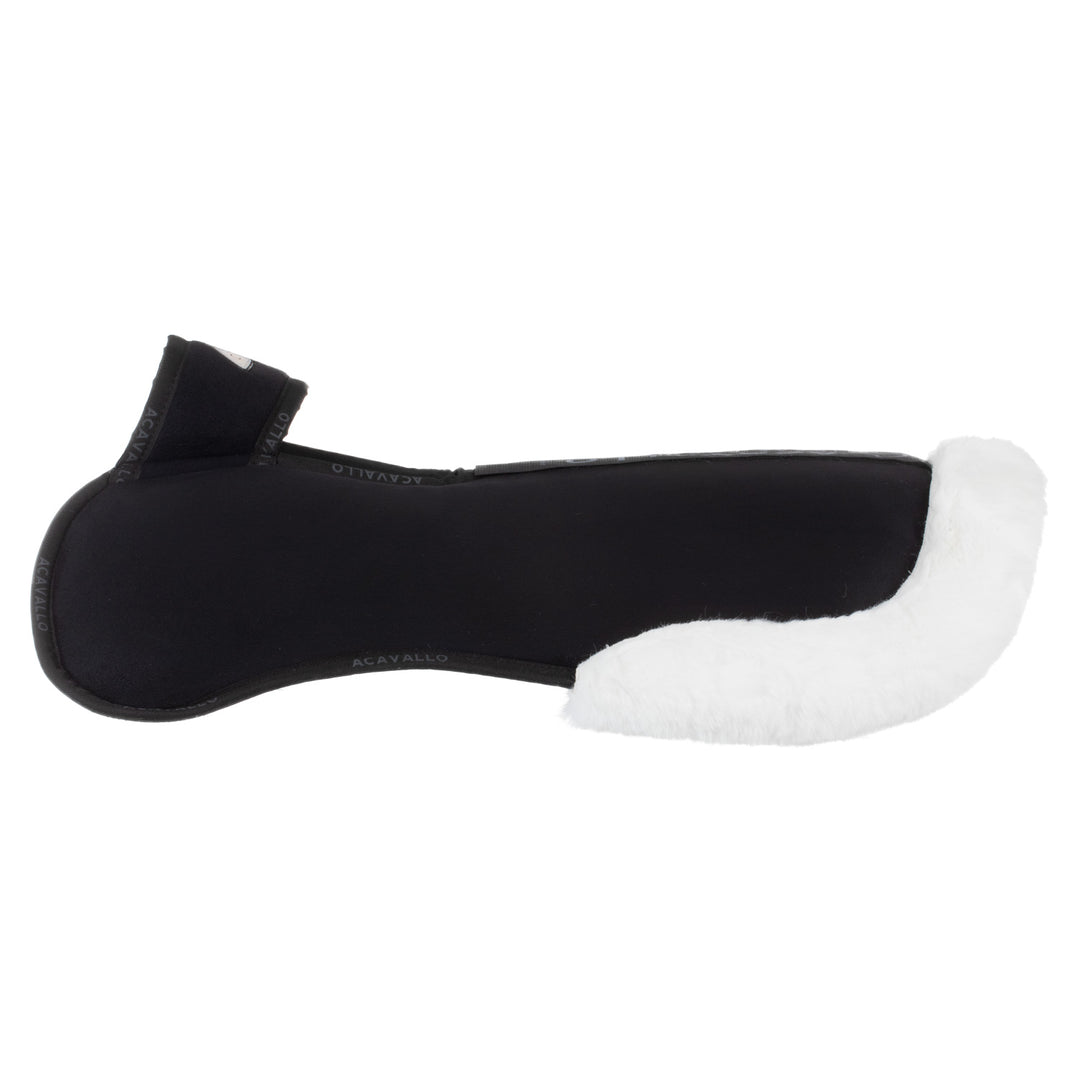 Acavallo Piuma Full Size Withers Free, Pocket Half Pad - Black / Eco-Wool White