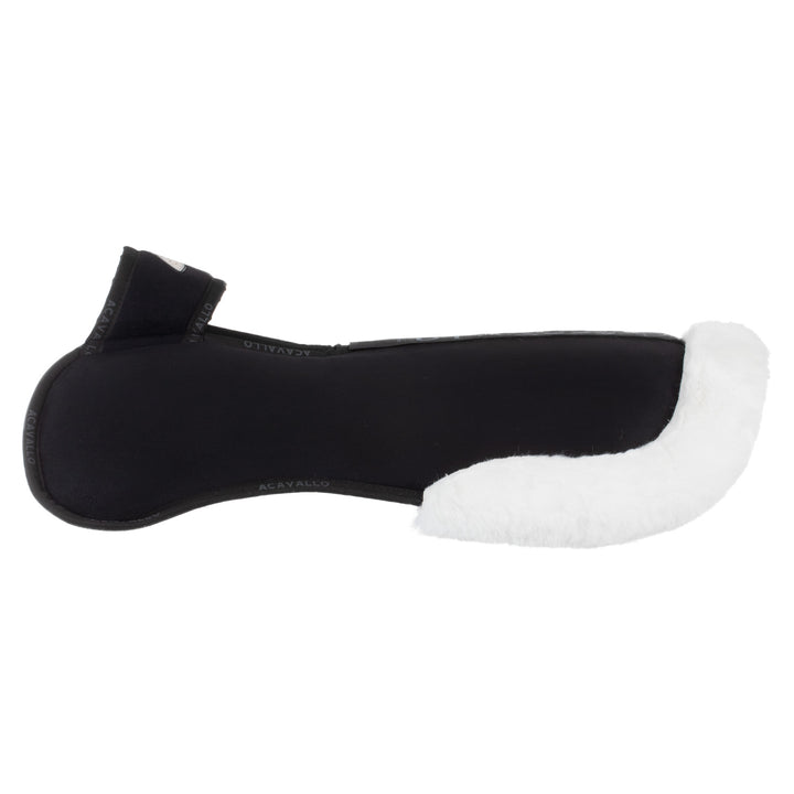 Acavallo Piuma Full Size Withers Free, Pocket Half Pad - Black / Eco-Wool White