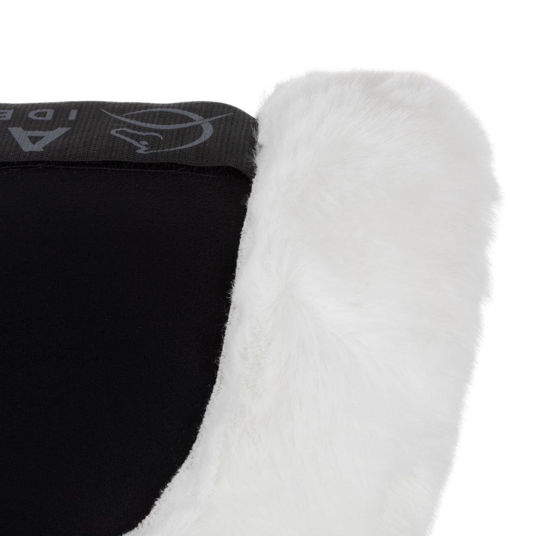 Acavallo Piuma Full Size Withers Free, Pocket Half Pad - Black / Eco-Wool White