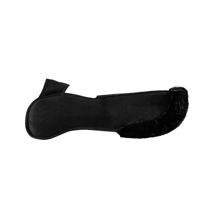 Acavallo Piuma Full Size Withers Free, Pocket Half Pad - Black / Eco-Wool Black
