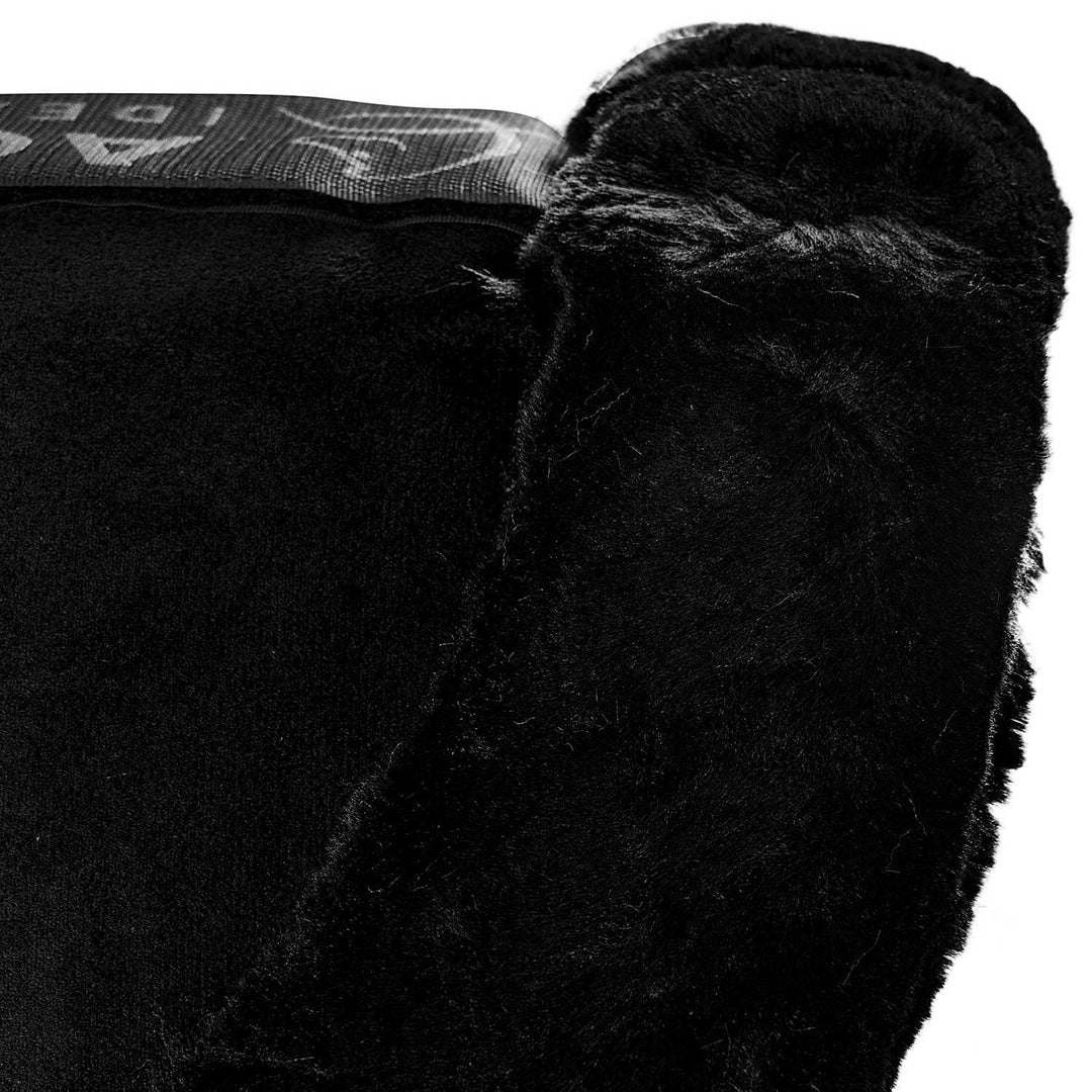 Acavallo Piuma Full Size Withers Free, Pocket Half Pad - Black / Eco-Wool Black