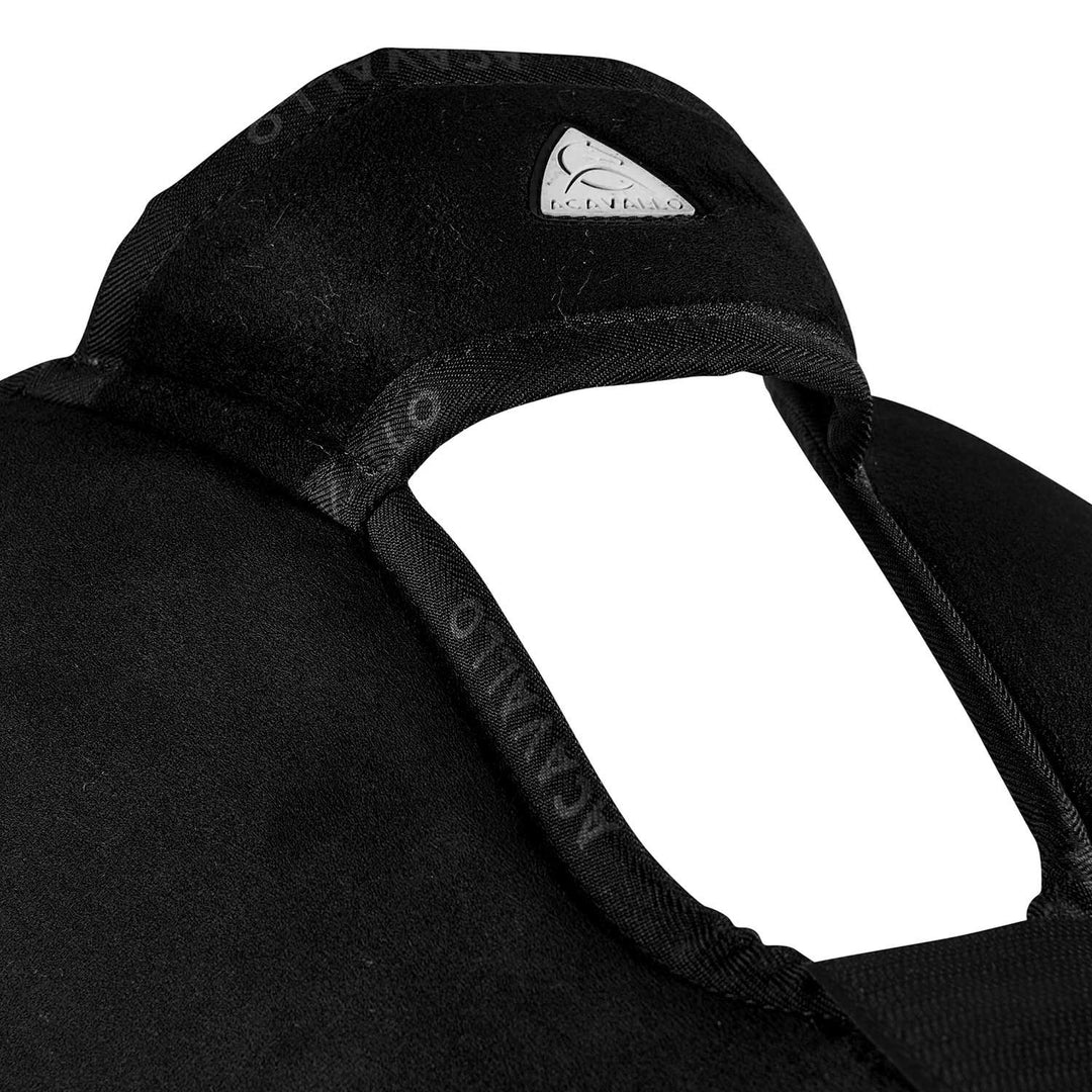 Acavallo Piuma Full Size Withers Free, Pocket Half Pad - Black / Eco-Wool Black