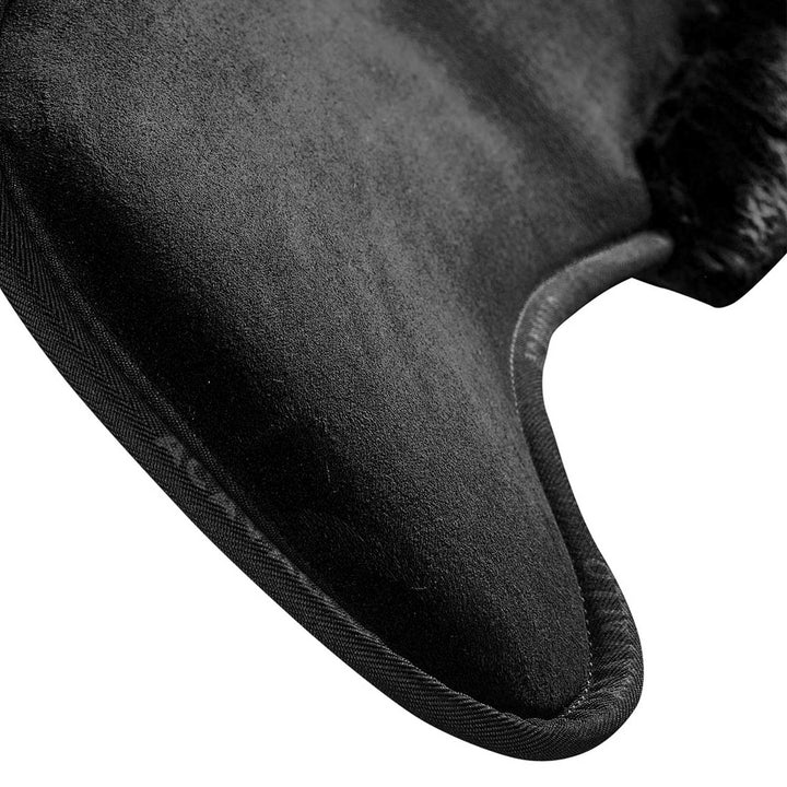 Acavallo Piuma Full Size Withers Free, Pocket Half Pad - Black / Eco-Wool Black