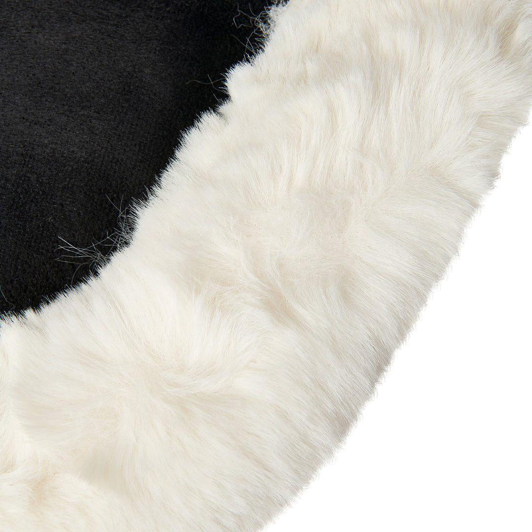 Acavallo Piuma Full Size Withers Free, Pocket Half Pad - Black / Eco-Wool Natural