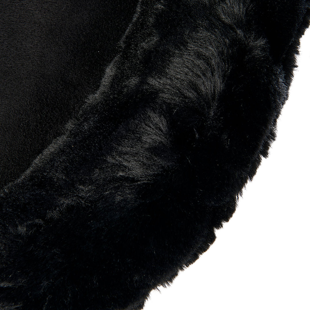 Acavallo Piuma Full Size Withers Free, Pocket Half Pad - Black / Eco-Wool Black