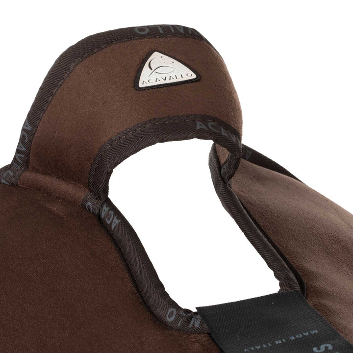 Acavallo Piuma Full Size Withers Free, Pocket Half Pad - Brown / Eco-Wool Brown