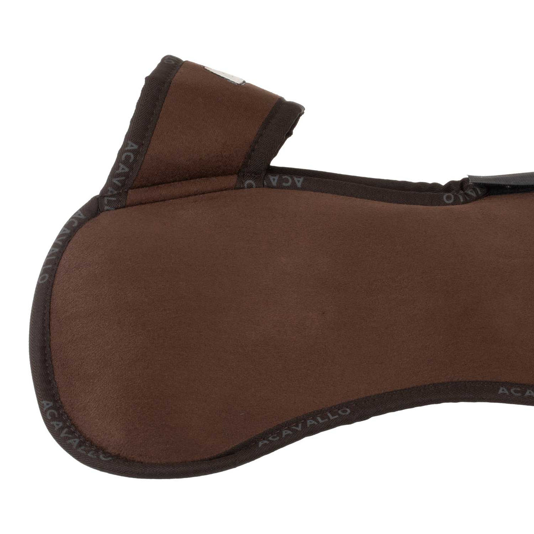 Acavallo Piuma Full Size Withers Free, Pocket Half Pad - Brown / Eco-Wool Brown