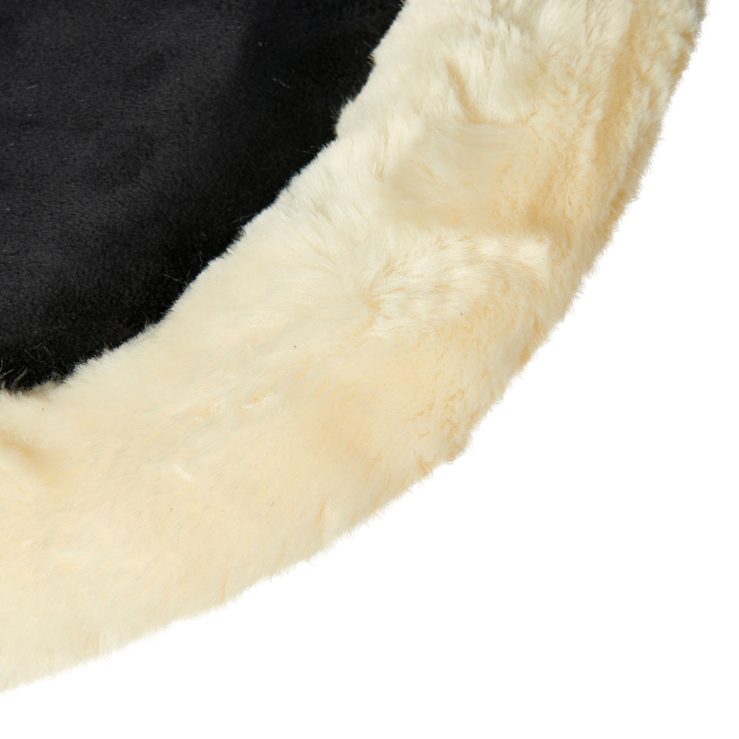 Acavallo Piuma Full Size Withers Free, Pocket Half Pad - Black / Eco-Wool Natural