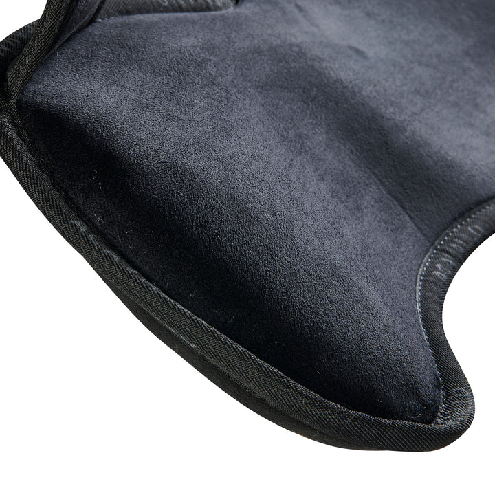 Acavallo Piuma Full Size Withers Free, Pocket Half Pad - Black / Eco-Wool Natural