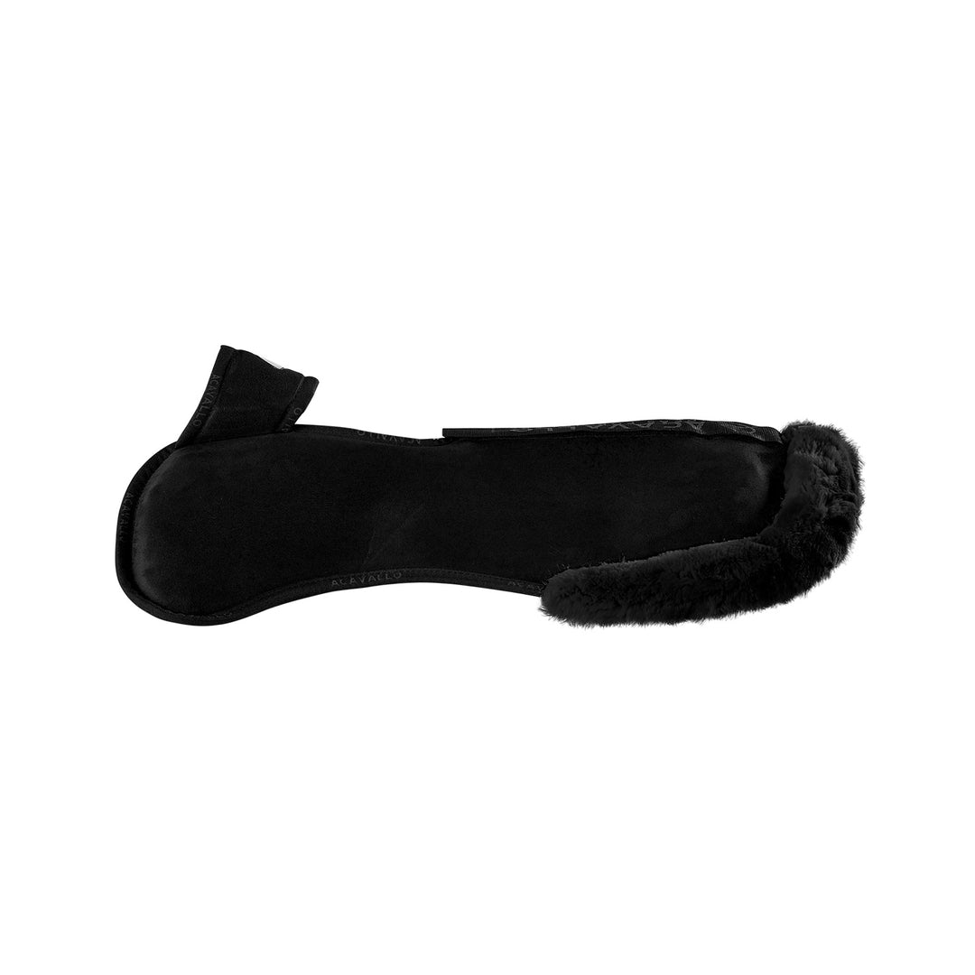 Acavallo Piuma Full Size Withers Free, Pocket Half Pad - Black / Eco-Wool Black