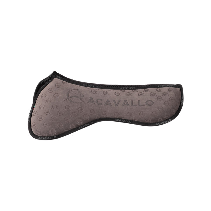 Acavallo Memory Foam 3D Spacer Louvre Silicone Grip Half Pad - Jumping - Grey