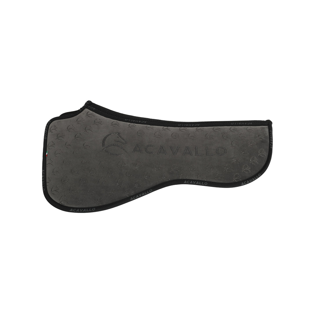 Acavallo Memory Foam 3D Spacer Louvre Silicone Grip Half Pad - Dressage - Grey
