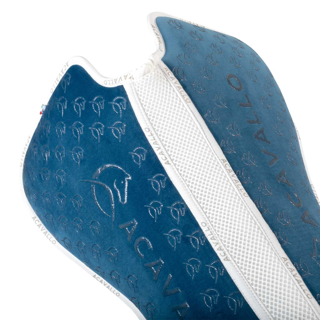 Acavallo Memory Foam 3D Spacer Louvre Silicone Grip Half Pad - Dressage - Ocean