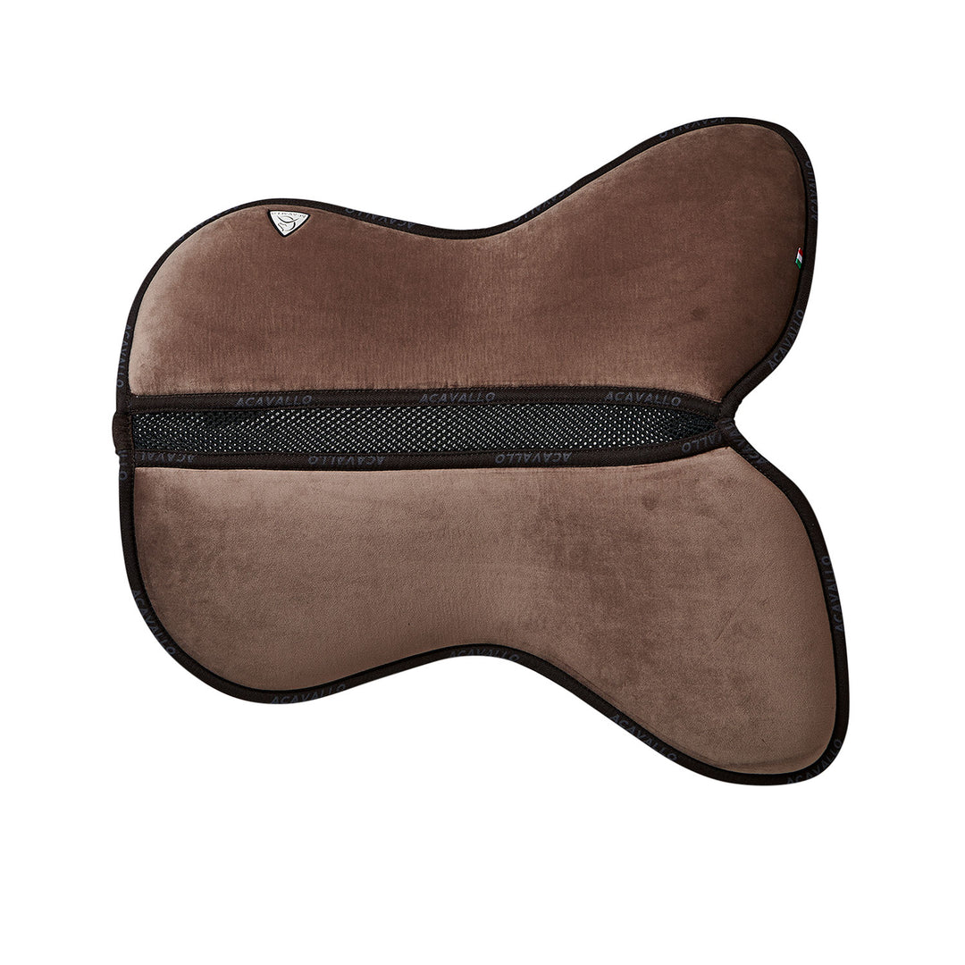 Acavallo Memory Foam 3D Spacer Louvre Half Pad - Jumping - Brown