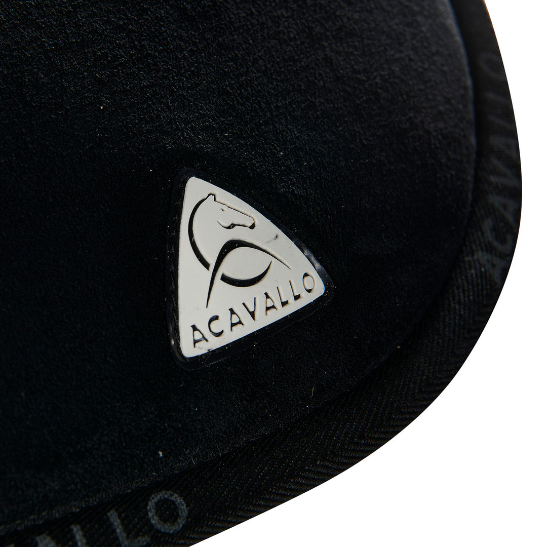 Acavallo Memory Foam 3D Spacer Louvre Half Pad - Jumping - Black