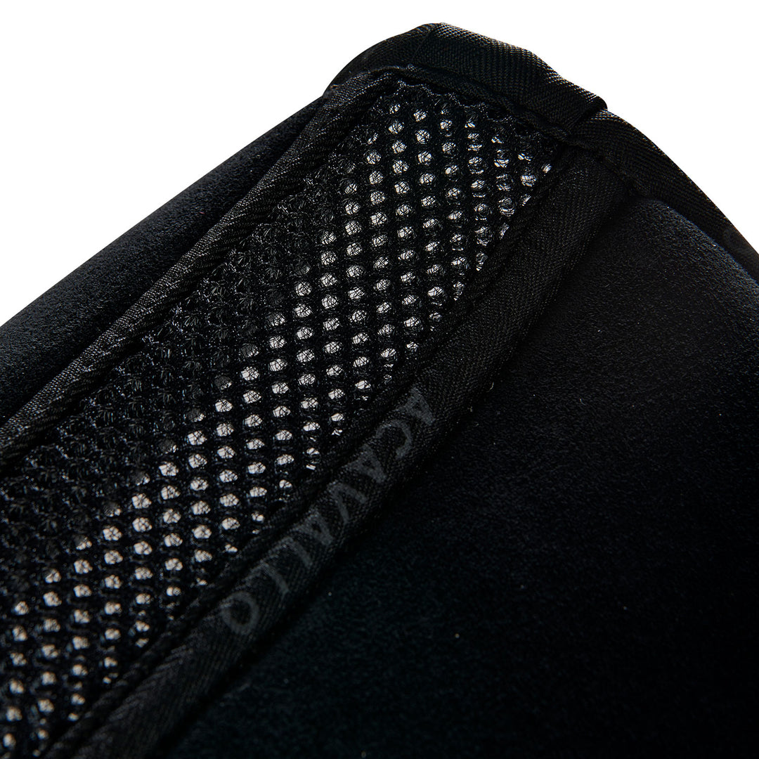 Acavallo Memory Foam 3D Spacer Louvre Half Pad - Jumping - Black