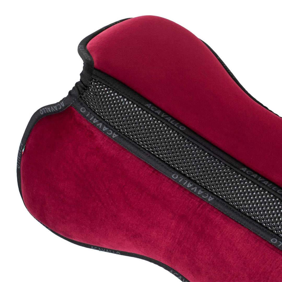 Acavallo Memory Foam 3D Spacer Louvre Half Pad - Jumping - Wine