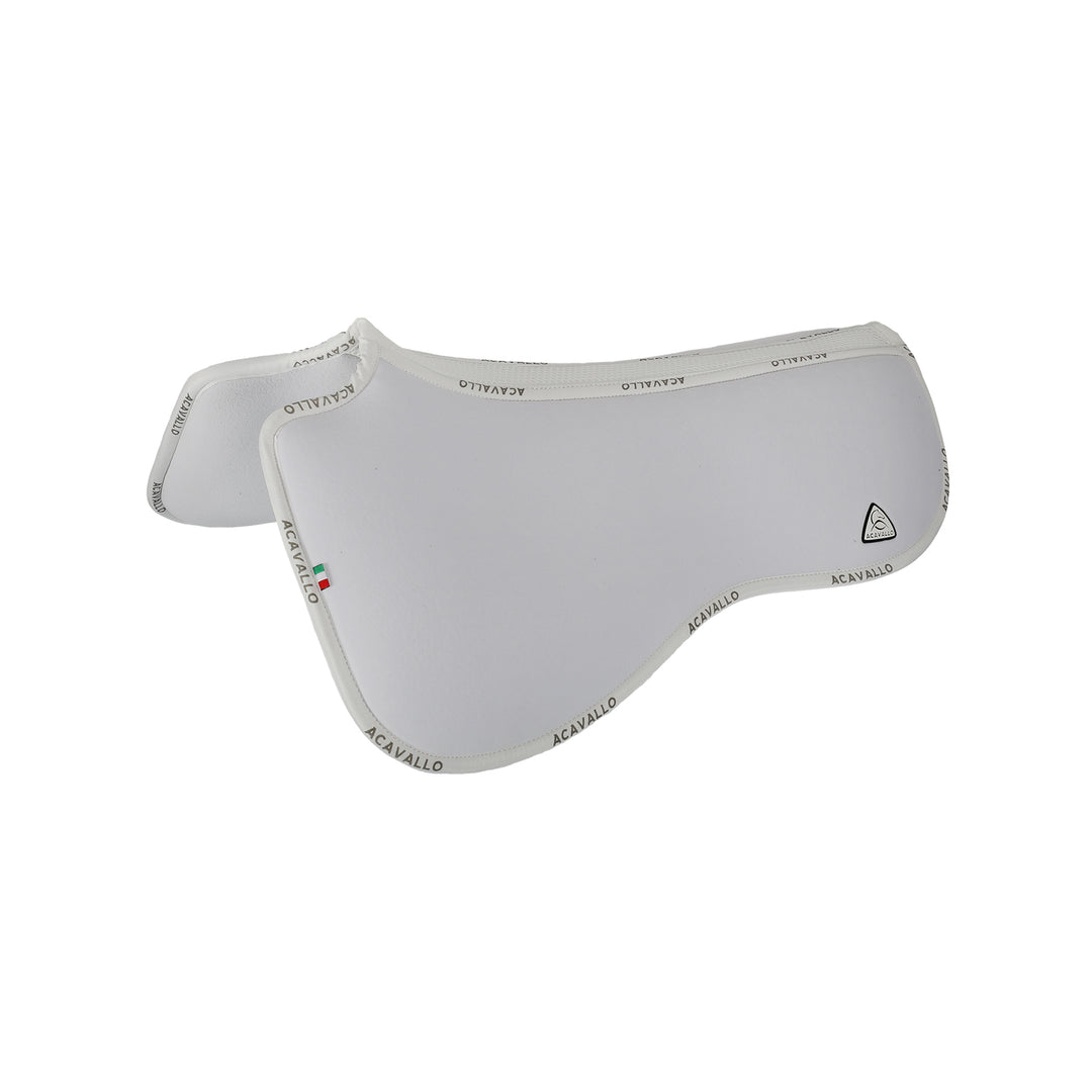 Acavallo Memory Foam 3D Spacer Louvre Half Pad - Dressage - White