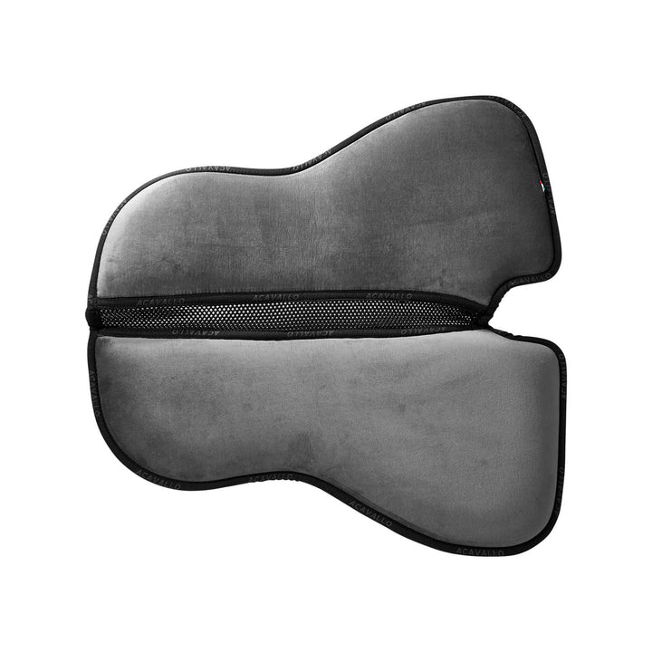 Acavallo Memory Foam 3D Spacer Louvre Half Pad - Dressage - Grey