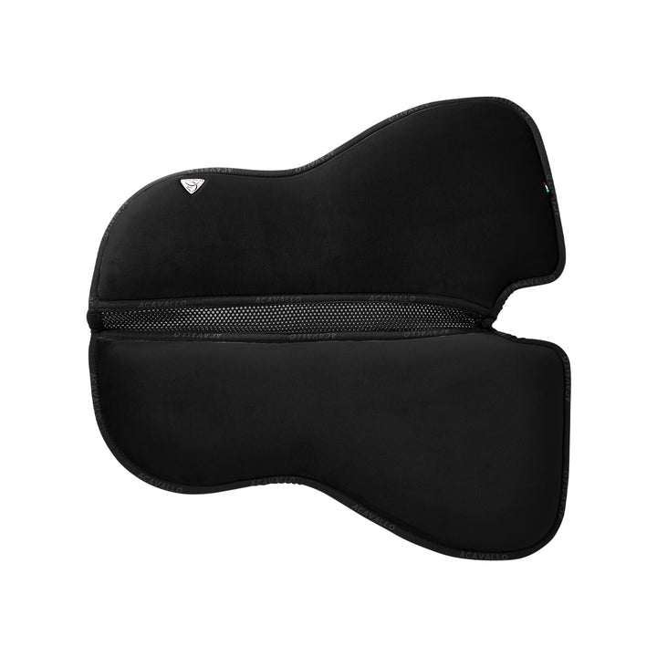 Acavallo Memory Foam 3D Spacer Louvre Half Pad - Dressage - Black