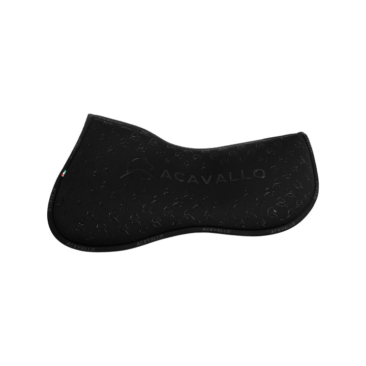Acavallo Memory Foam Classic Bamboo Silicone Grip Half Pad - Black/Black