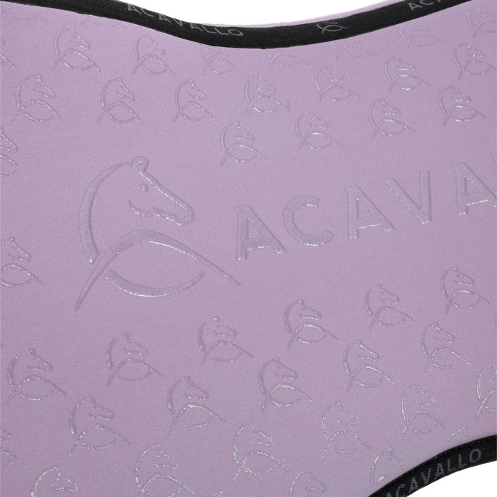 Acavallo Memory Foam Classic Bamboo Silicone Grip Half Pad - Lilla/Black