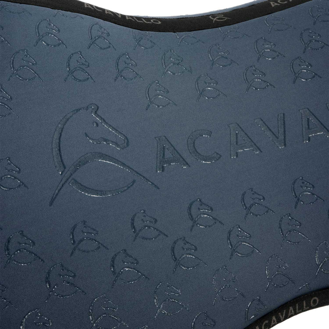 Acavallo Memory Foam Classic Bamboo Silicone Grip Half Pad - Smoke Dore/Black