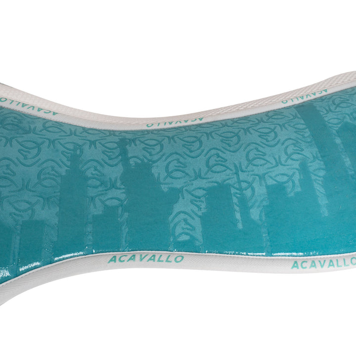 Acavallo Memory Foam Withers Free 3D Spacer Louvre &amp; Silicone Grip Half Pad - Sky Blue