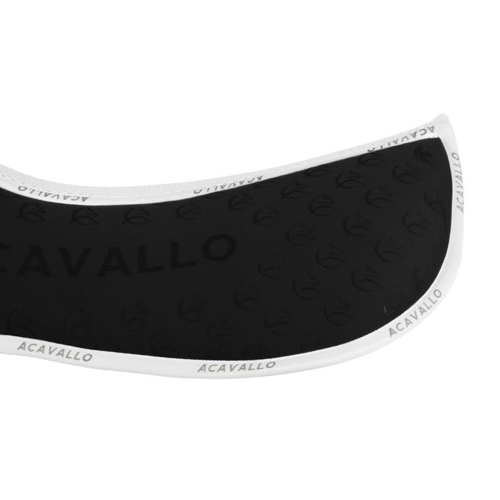 Acavallo Memory Foam Withers Free 3D Spacer Silicone Grip Half Pad - Black/White