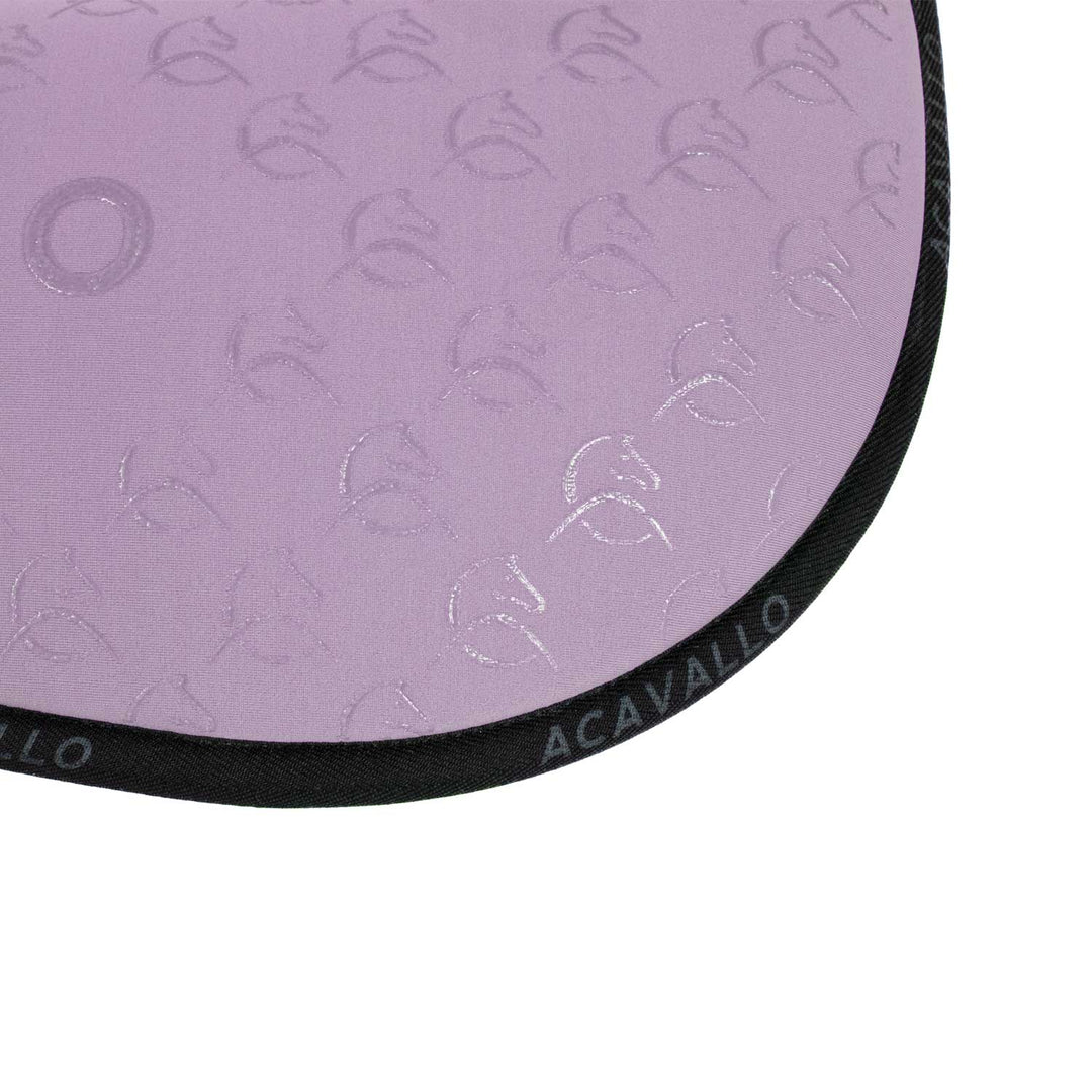 Acavallo Memory Foam Withers Free 3D Spacer Silicone Grip Half Pad - Lilla/Black