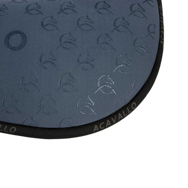 Acavallo Memory Foam Withers Free 3D Spacer Silicone Grip Half Pad - Smoke Dore/Black