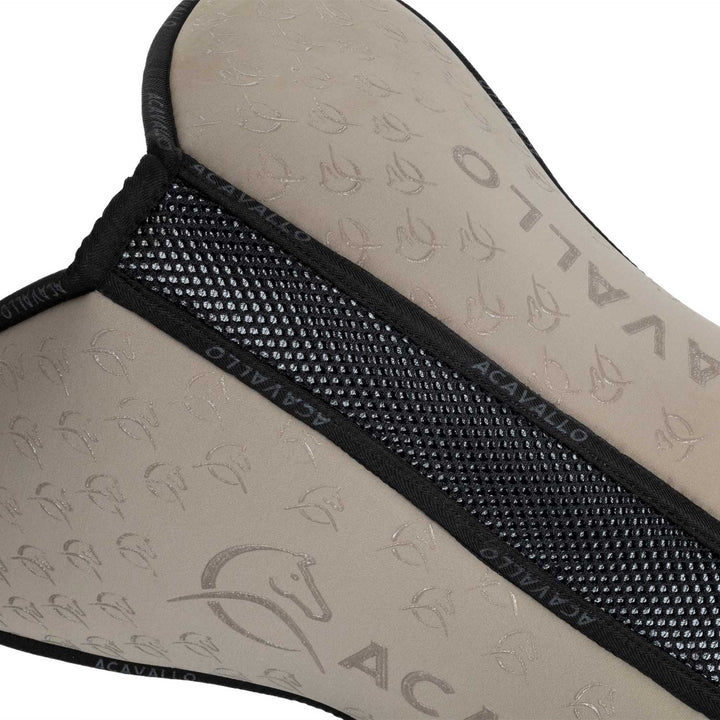 Acavallo Memory Foam Withers Free 3D Spacer Silicone Grip Half Pad - Terra/Black