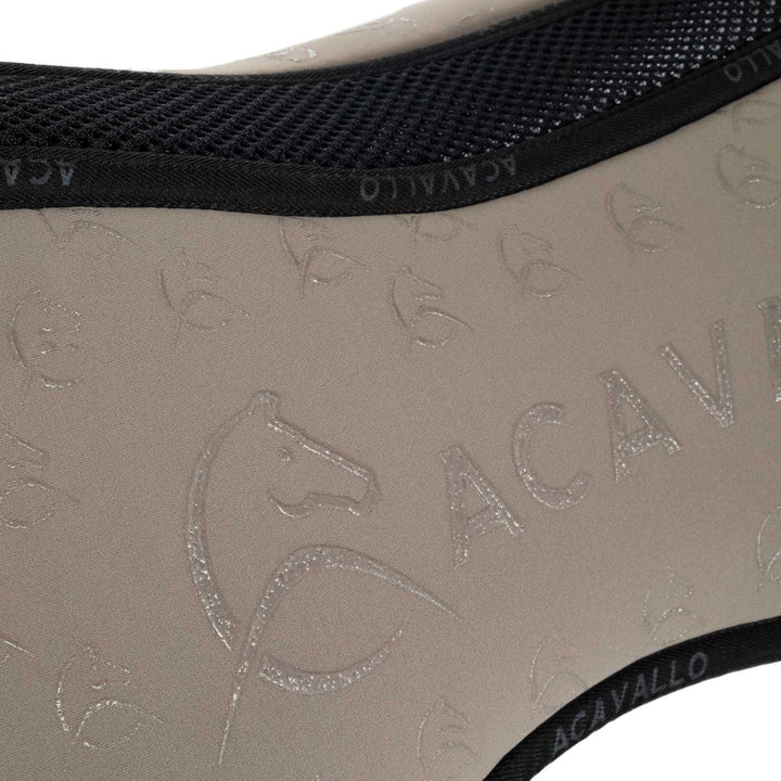 Acavallo Memory Foam Withers Free 3D Spacer Silicone Grip Half Pad - Terra/Black