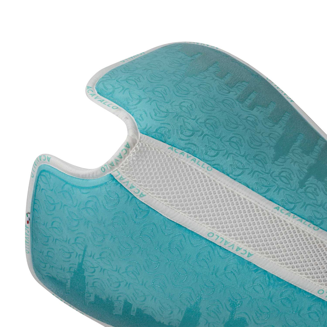 Acavallo Memory Foam 3D Spacer Louvre &amp; Silicone Grip Special Edition Half Pad - Sky Blue