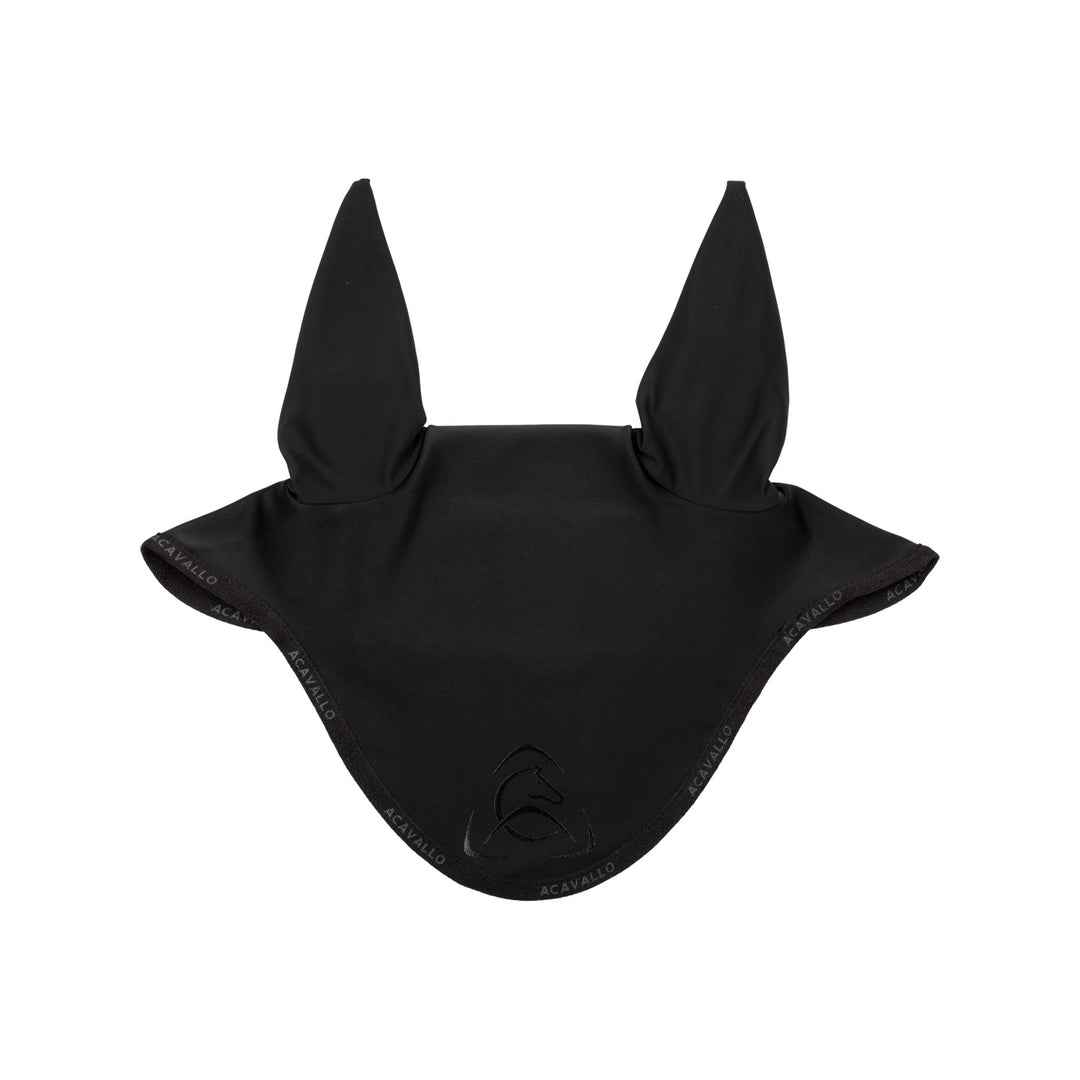Acavallo Elastane Fly Veil Silicone Logo - Black/Black