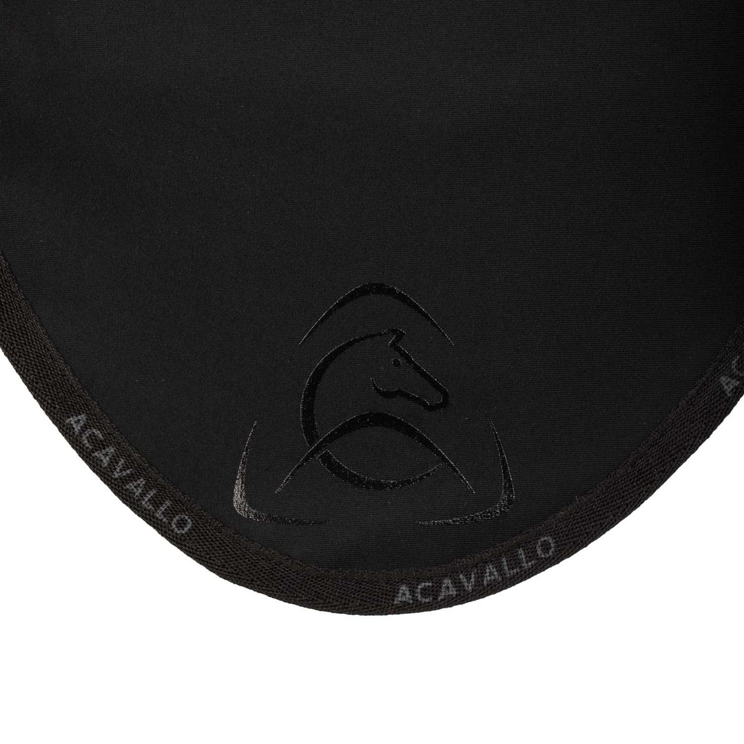 Acavallo Elastane Fly Veil Silicone Logo - Black/Black
