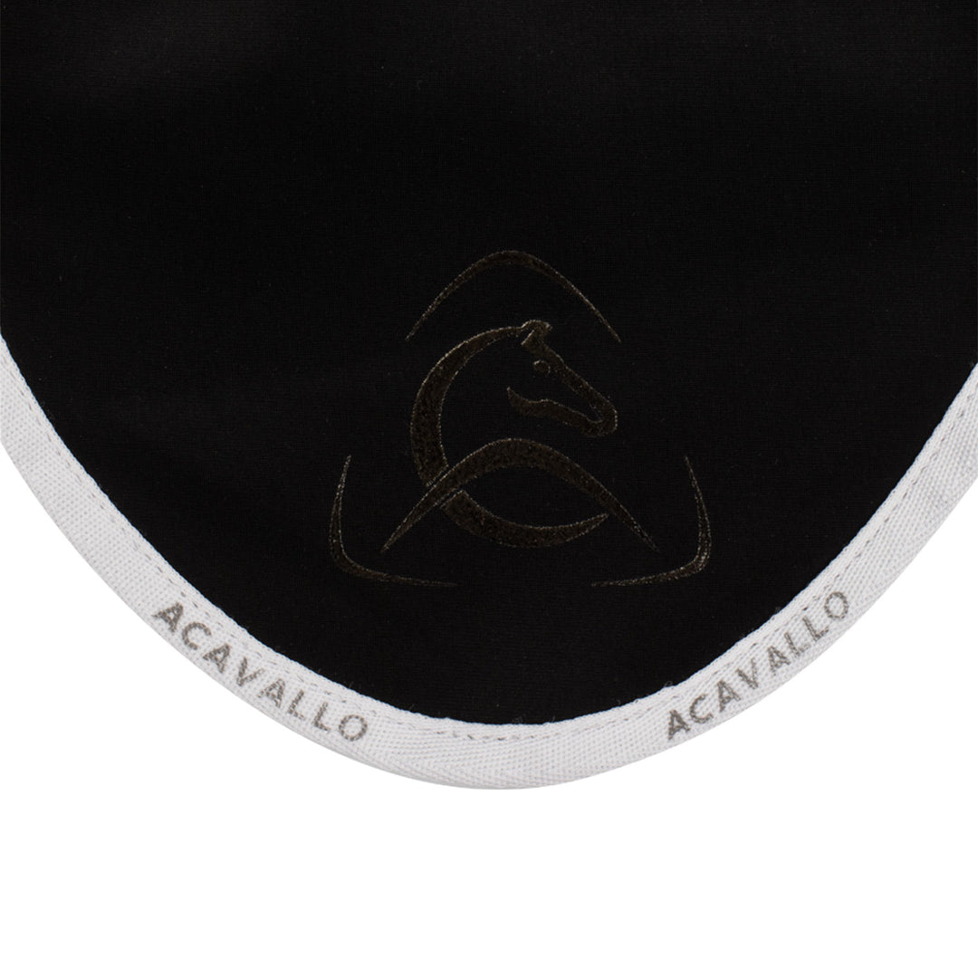 Acavallo Elastane Fly Veil Silicone Logo - Black/White
