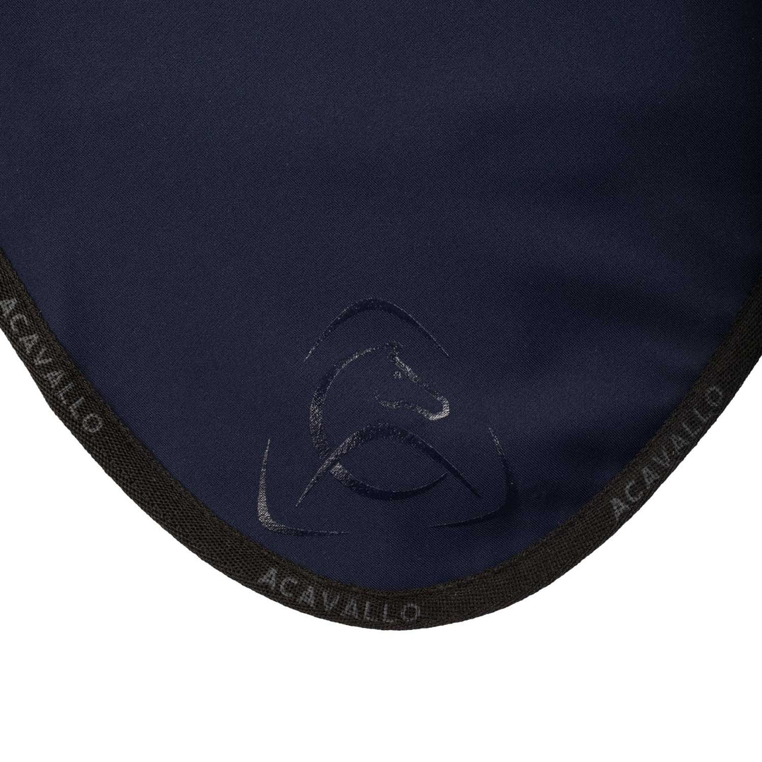 Acavallo Elastane Fly Veil Silicone Logo - Deep Blue/Black