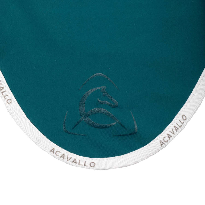 Acavallo Elastane Fly Veil Silicone Logo - Petrol/White