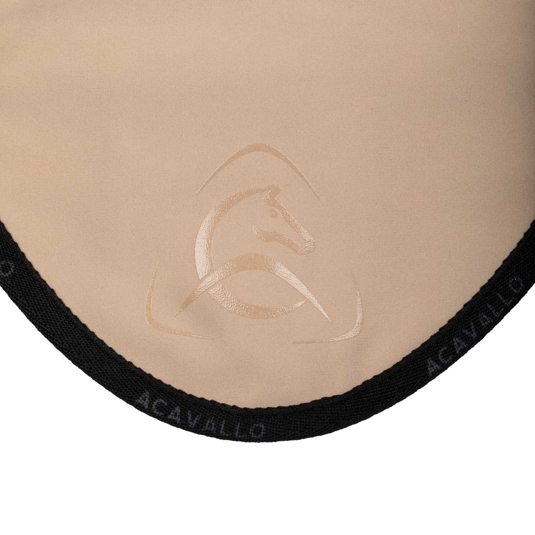 Acavallo Elastane Fly Veil Silicone Logo - Sand/Black