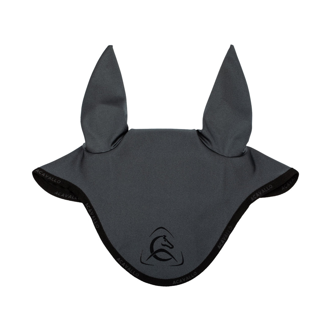 Acavallo Elastane Fly Veil Silicone Logo - Smoke Dore/Black