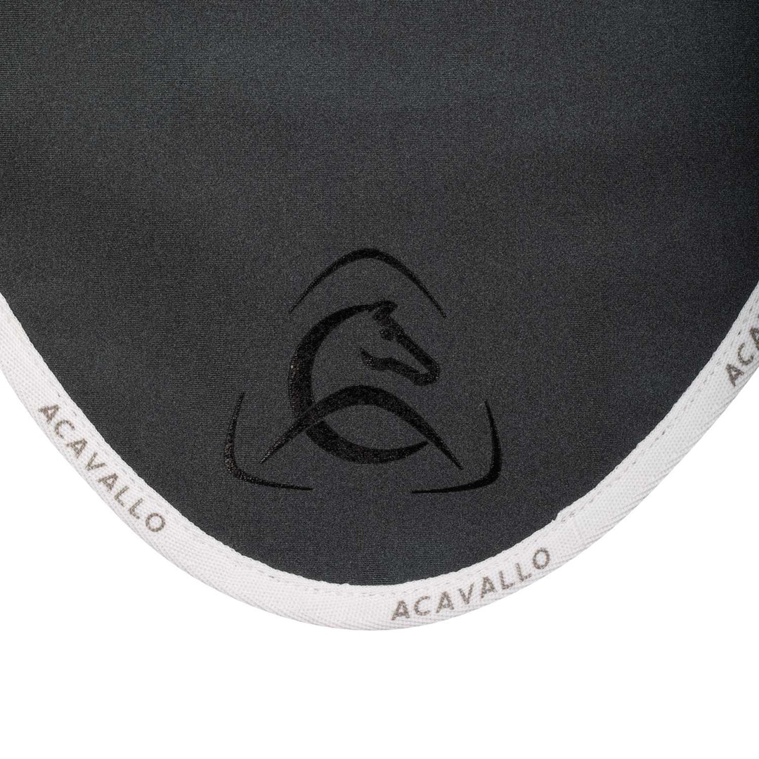 Acavallo Elastane Fly Veil Silicone Logo - Smoke Dore/White