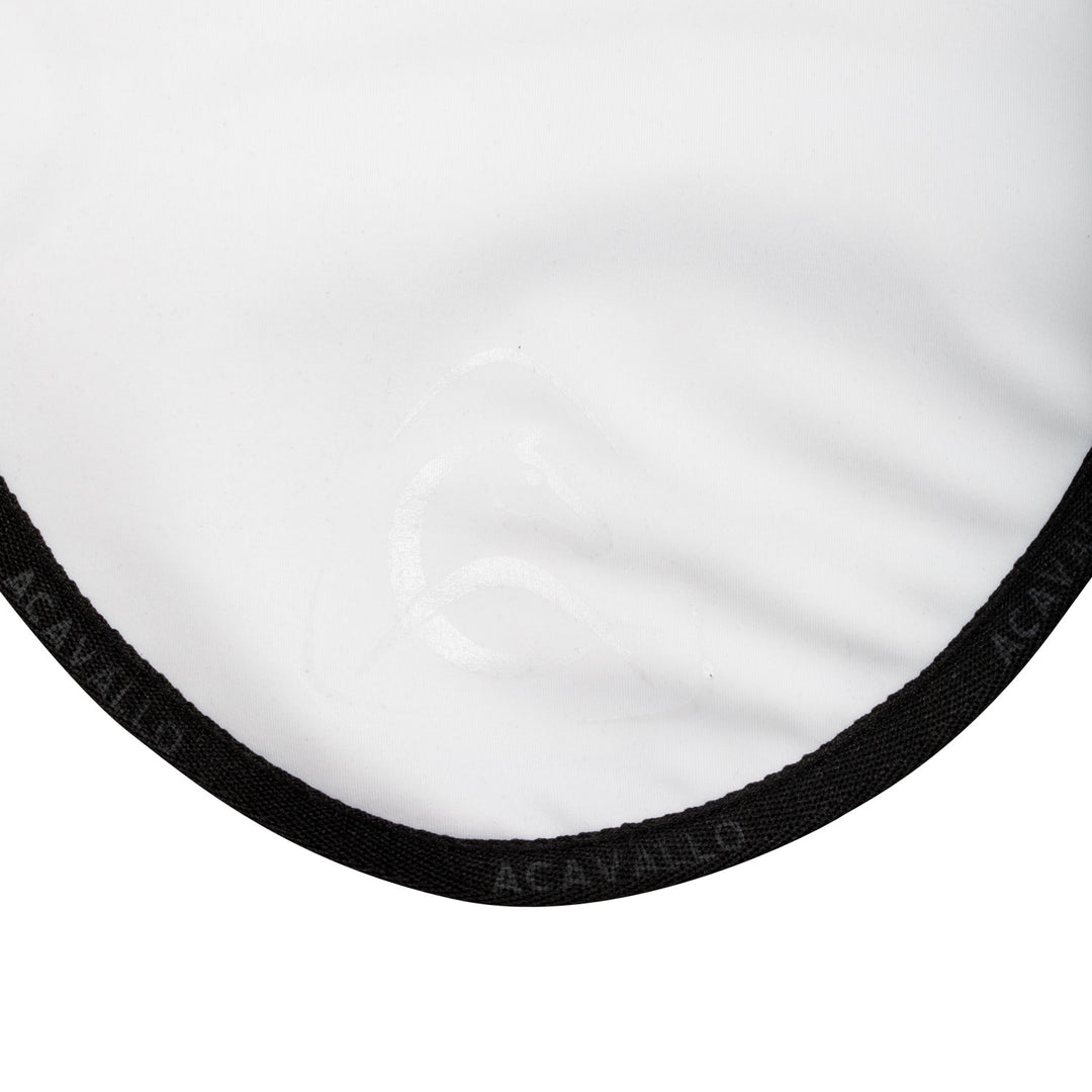 Acavallo Elastane Fly Veil Silicone Logo - White/Black