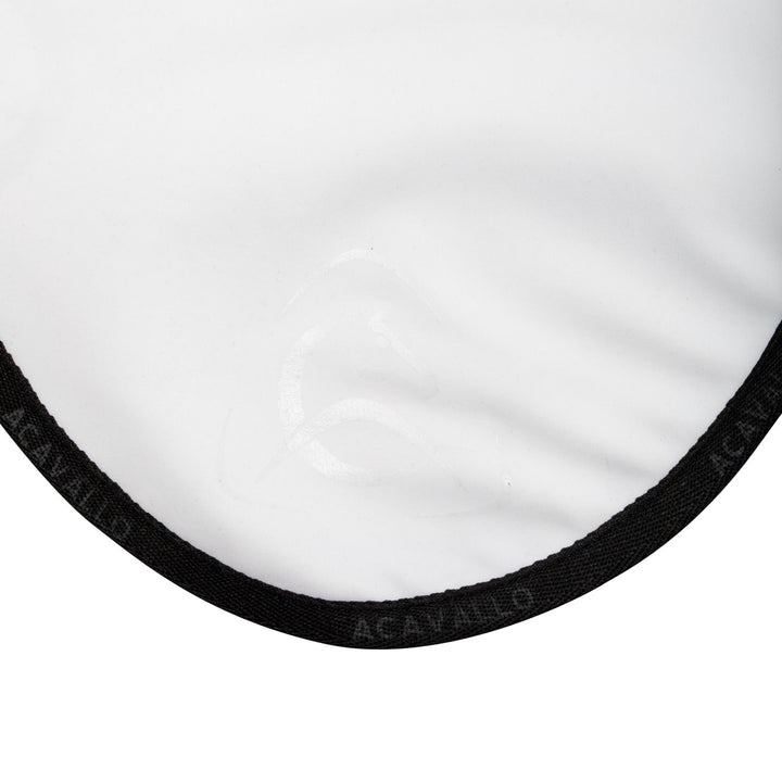 Acavallo Elastane Fly Veil Silicone Logo - White/Black