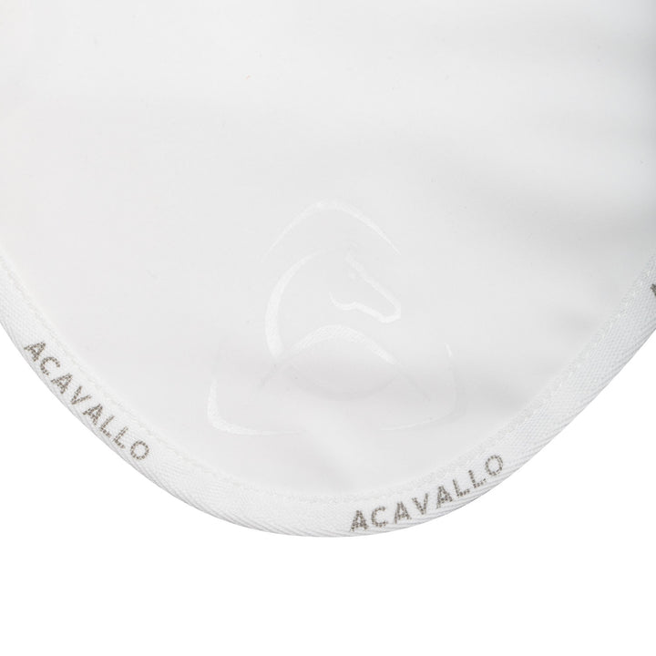 Acavallo Elastane Fly Veil Silicone Logo - White/White