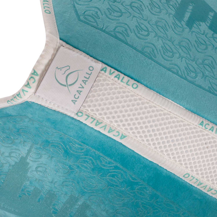 Acavallo Special Edition Saddle Pad JS Classic Withers 3D Spacer Silicone Grip - Sky Blue