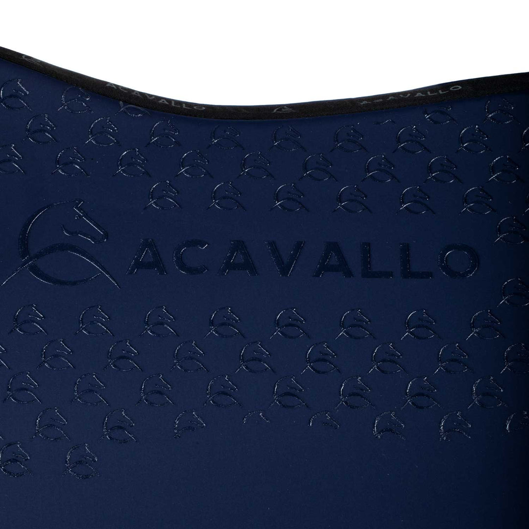 Acavallo Saddle Pad Dressage Classic Silicone Grip - Deep Blue/Black