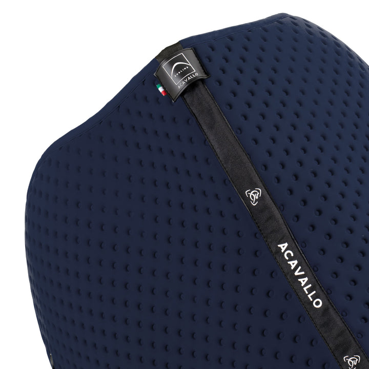 Acavallo Sublime Dotted Saddle Pad in Technical Fabric - Navy