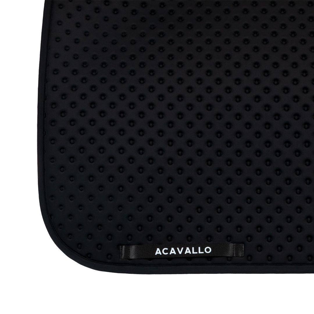Acavallo Sublime Dotted Saddle Pad in Technical Fabric - Black